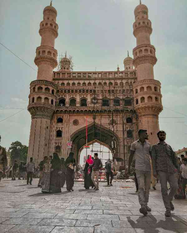 places near Charminar, Charminar Road, Char Kaman, Ghansi Bazaar, Hyderabad, Telangana, India